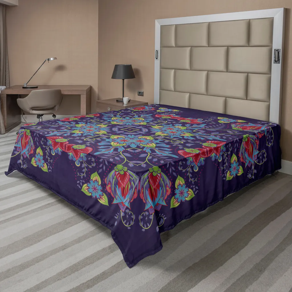 Drap de lit doux et résistant pour literie décorative sans décoloration