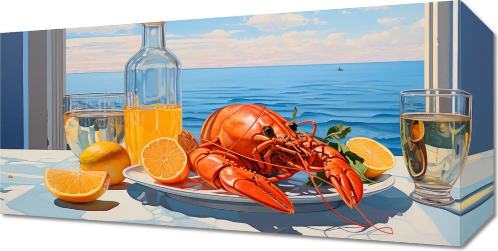 Bild 40x20cm Hummer Nicht Paar