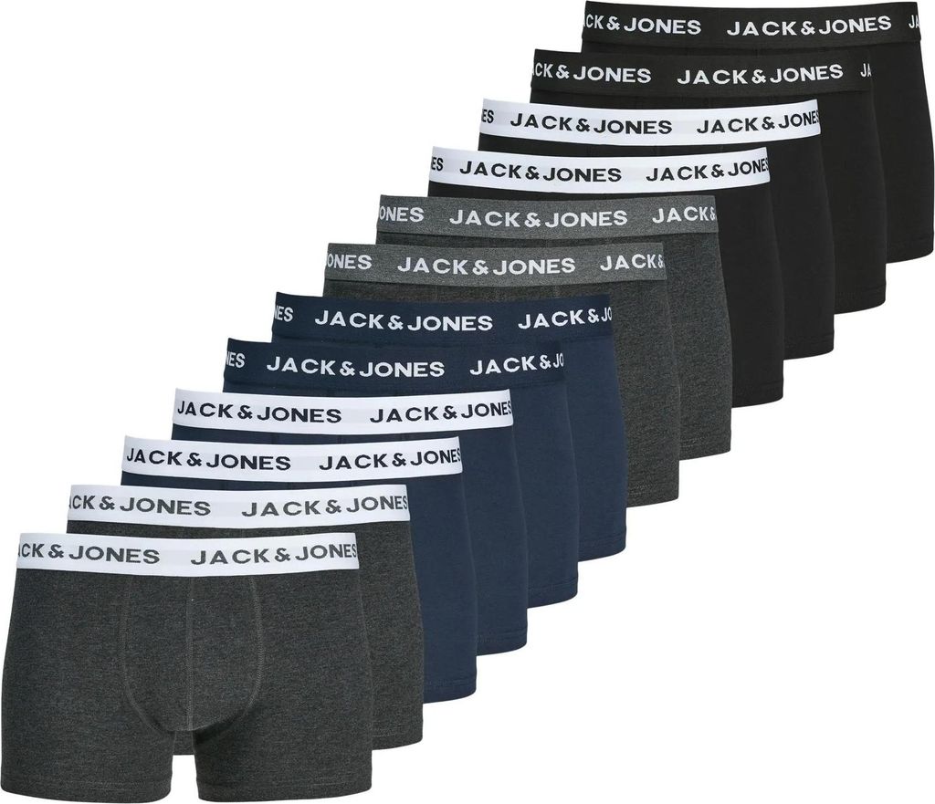 Męskie kąpielówki Jack & Jones Solid Trunks (opakowanie 12 Zdjęcie produktu 