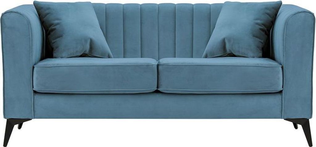 2-Sitzer Sofa Mary aus medizinischem Schaumstoff-Velluto 12-matte black