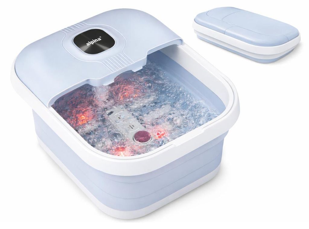alpina Fußsprudelbad 8L 500W – Faltbares Fußmassagegerät Produktbild 