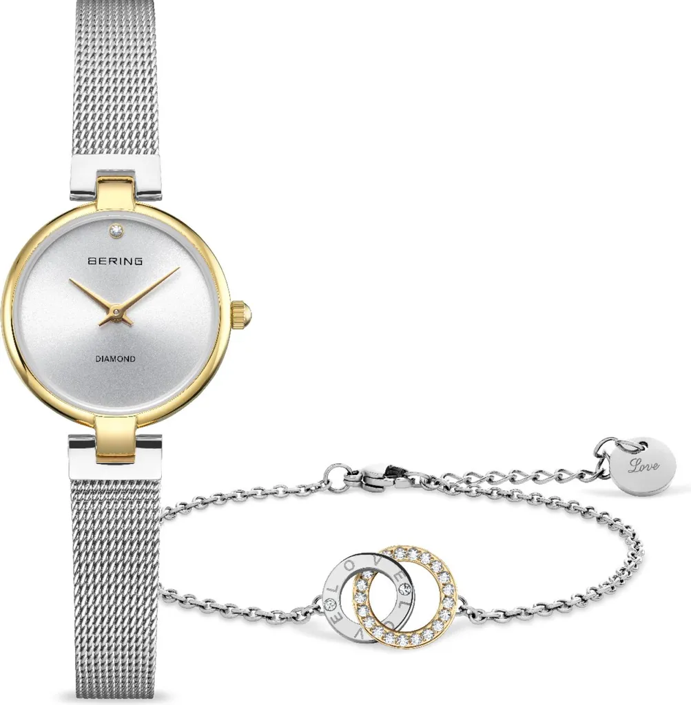 Montre femme Bering robuste en acier inrayable pour éviter les traces
