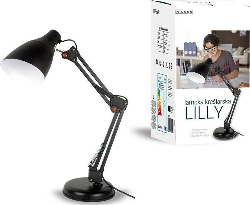 Lampe de Bureau pour Dessin Technique E27 Lilly Nilsen - Bureau et Études