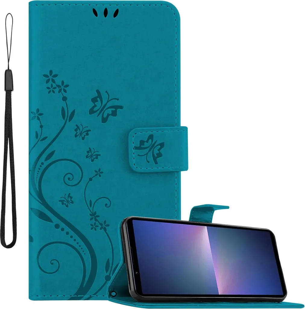 Cover Book Case Sony Xperia 5 V Cadorabo Blu - Protezione Totale