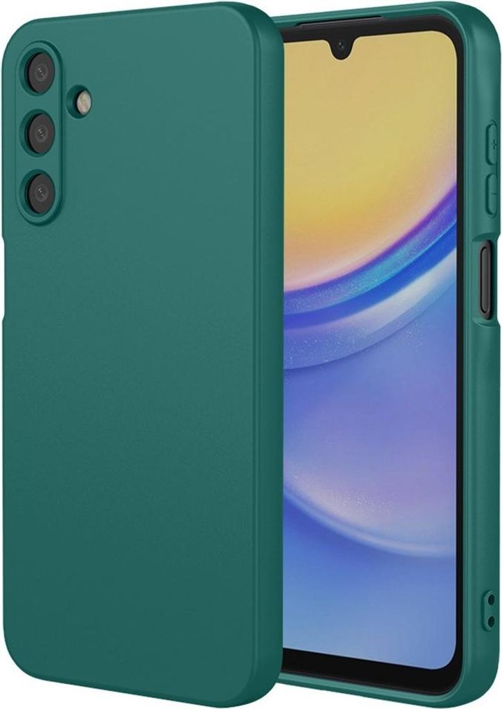 Hülle für Samsung Galaxy A36 - Phonesta Soft Silk Silikon Back Cover - Dunkelgrün