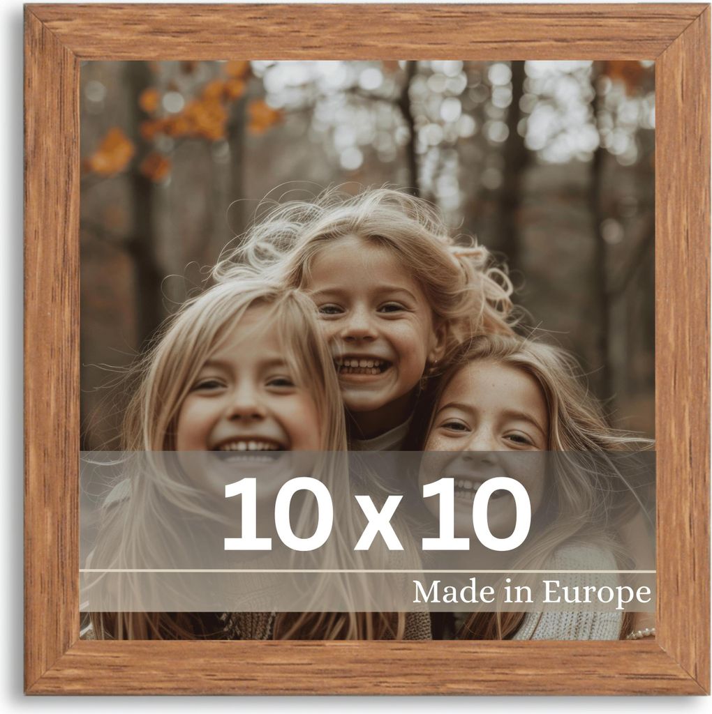 Bilderrahmen "Dali" - Farbe: Braun - Größe: 10 x 10 cm Produktbild 