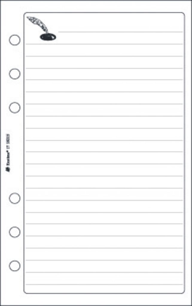 Timer Notizen weiß liniert 48 Blatt 105x172mm Packung mit 5 Stück