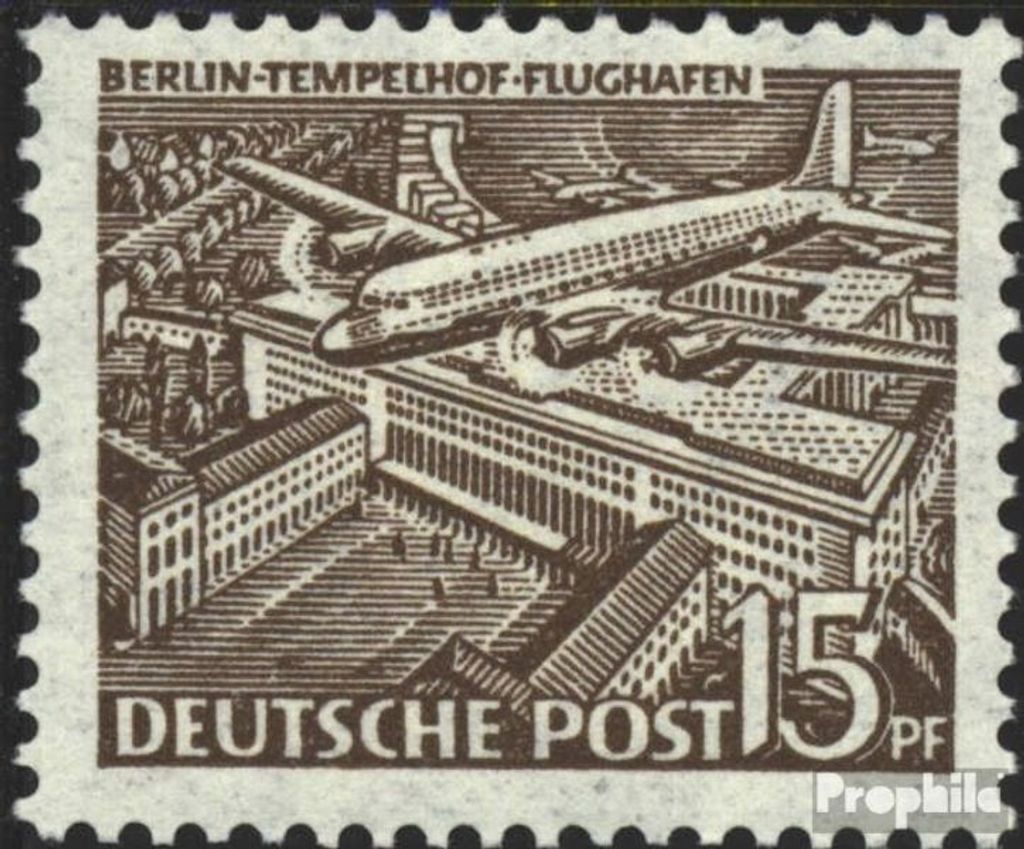 Briefmarken Berlin (West) 1949 Mi 48 gestempelt Berliner Bauten