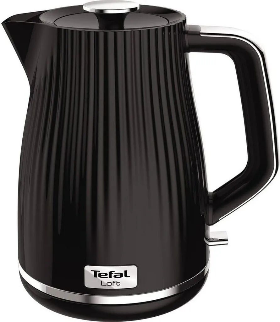 Bouilloire électrique sans fil Tefal Loft 1,7 L au design rétro noir mat