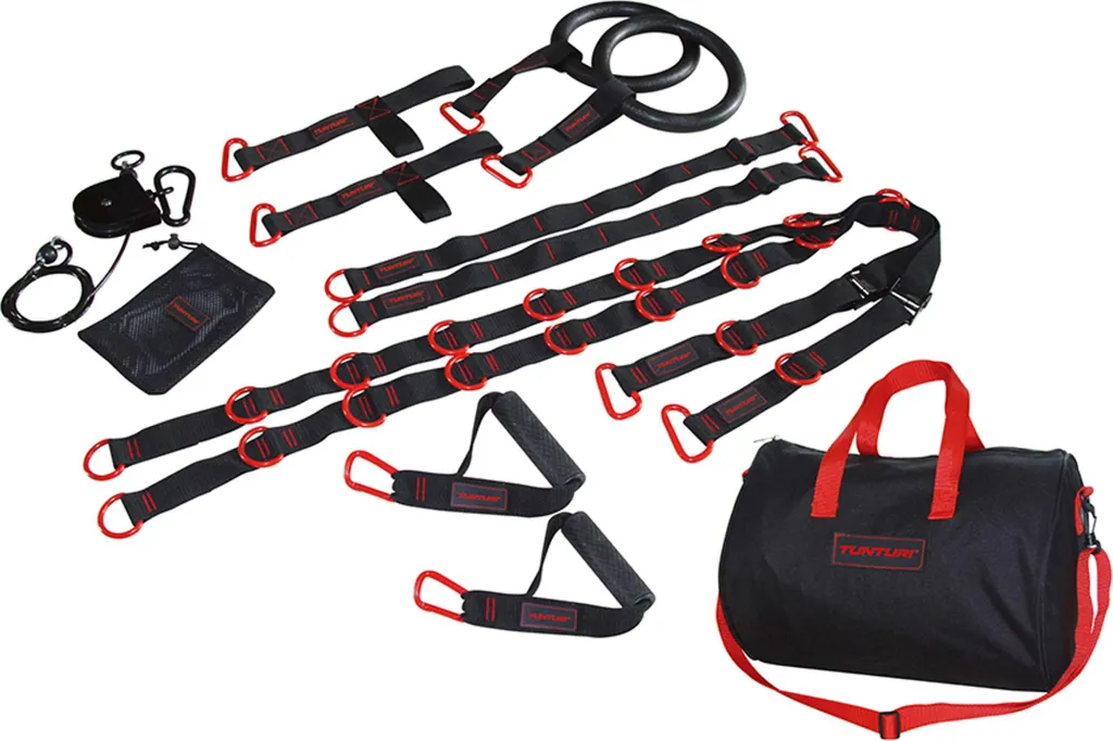 Tunturi Cross Fit Trainer : Sangles de Suspension Musculation Pro