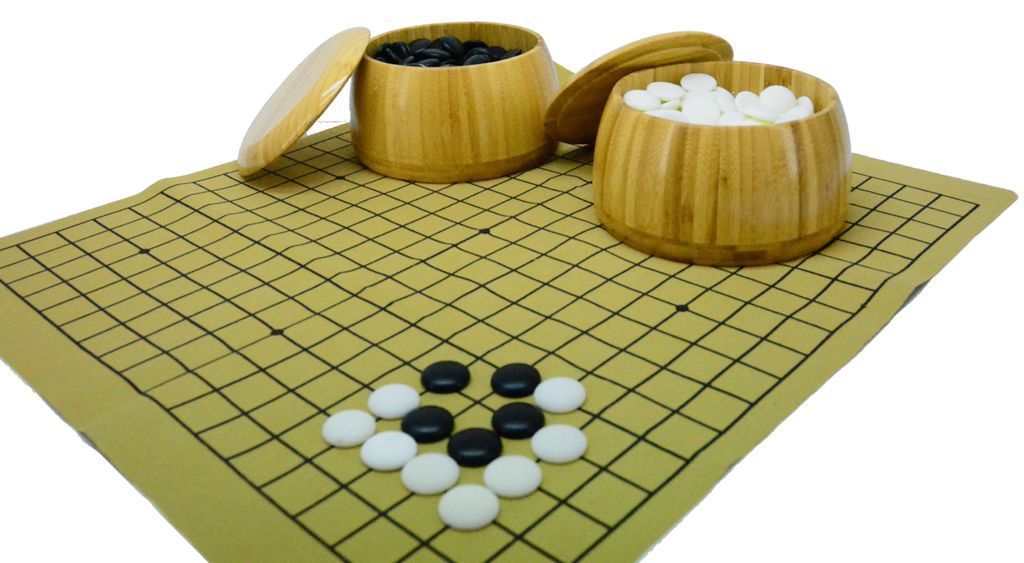 HOT Games Go Spiel Bambus Töpfe Set mit Urea Steinen und Spielbrett