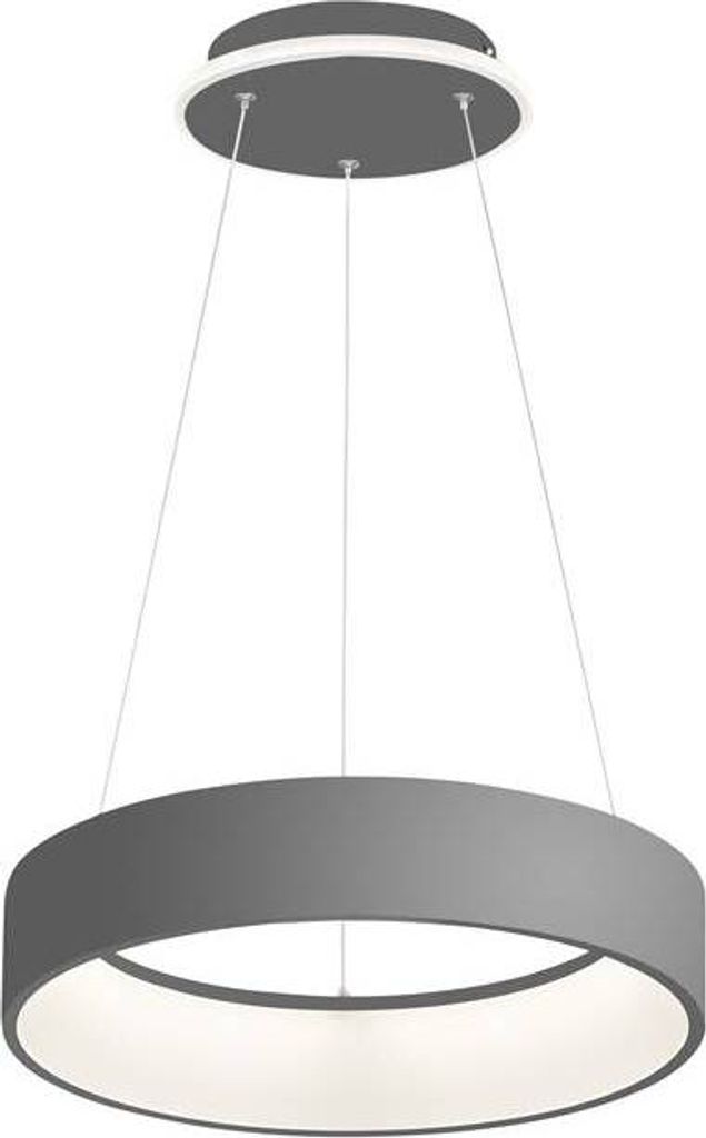 LED Pendelleuchte dunkelgrau, 3 Stufendimmer, D 45 cm Produktbild 