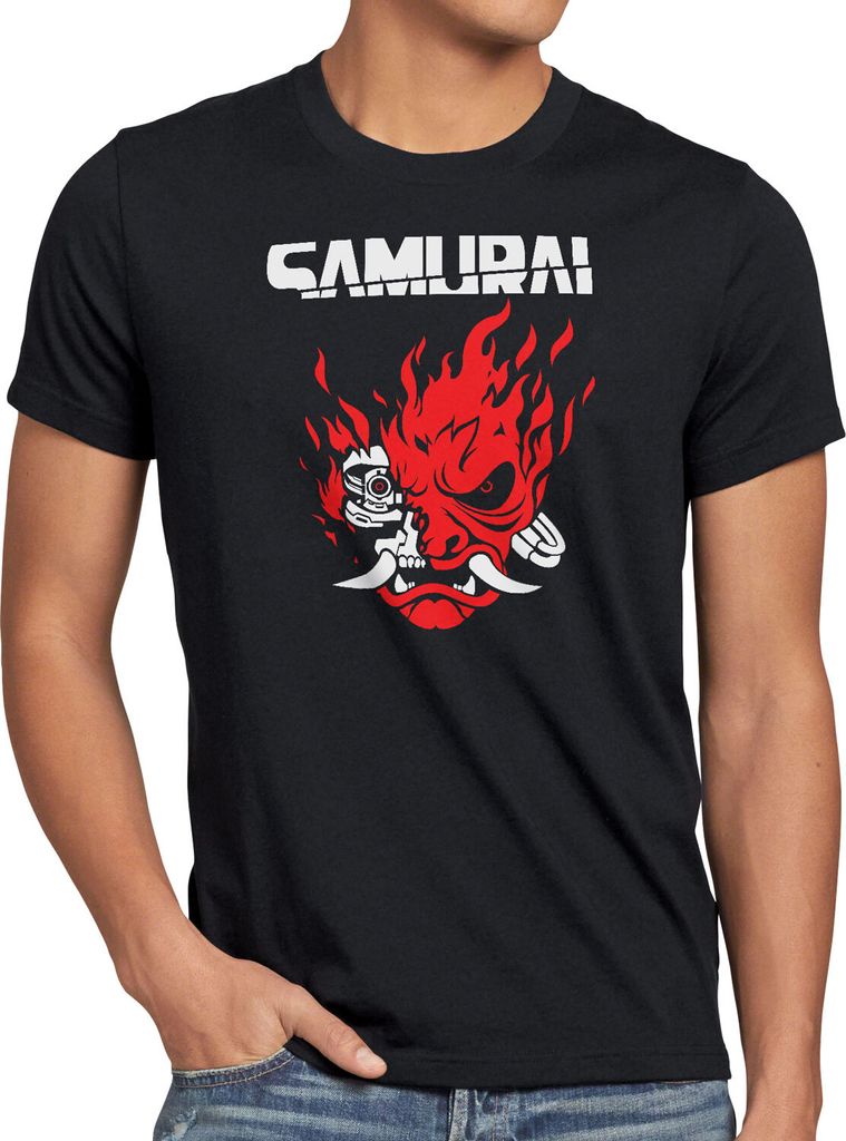 A.N.T. Cyberpunk Samurai Herren T-Shirt cyberpunk band silverhand