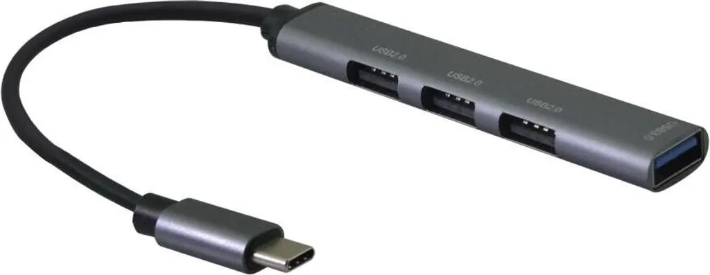 HUB Helos 4in1 USB-C 3.2 Grigio Spaziale | Estensione Porte PC e Mac
