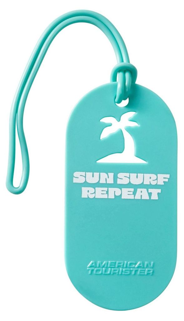 American Tourister Anhänger Reisezubehör Luggage Tag 2x Fun Sun Surf Repeat mint