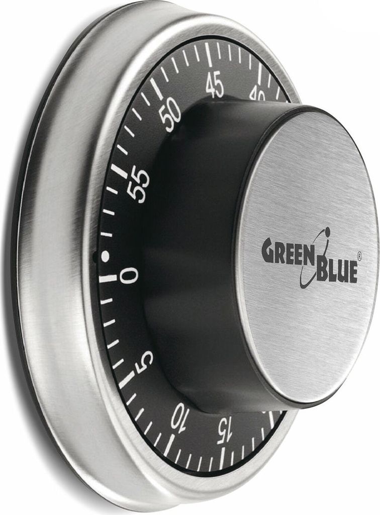 Greenblue 51348 Mechanische keuken timer, zilver Productafbeelding 