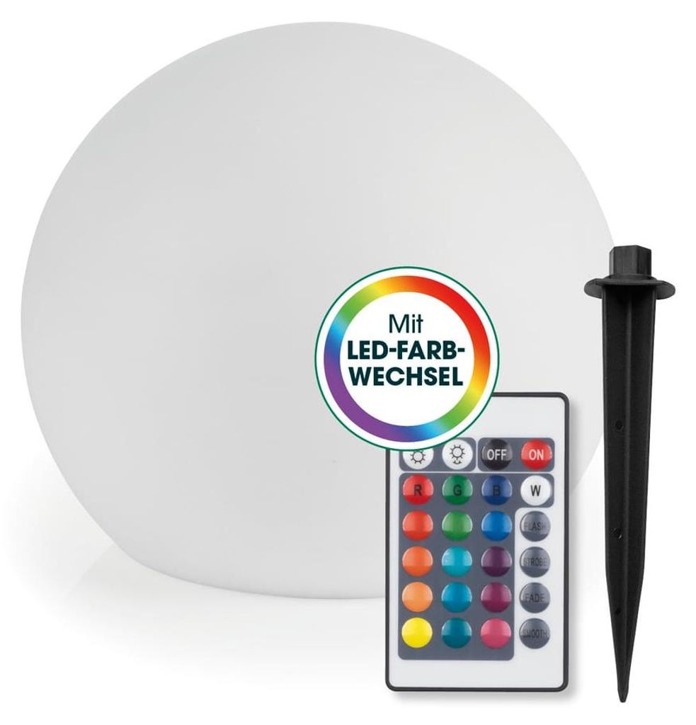 EASYmaxx Solarleuchte Kugel 40 cm, Solar Leuchte 5 Produktbild 