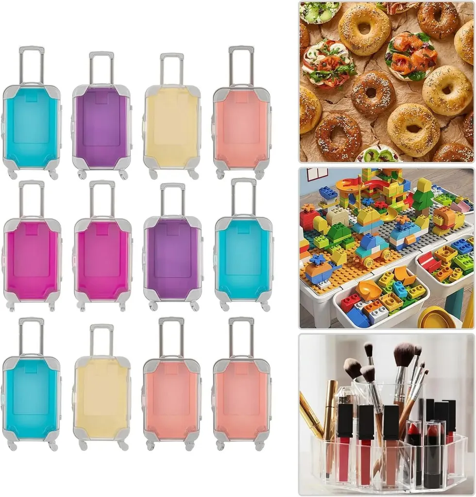 Mini Valises Boîtes Cadeaux pour Mariage et Anniversaire - Lot de 12