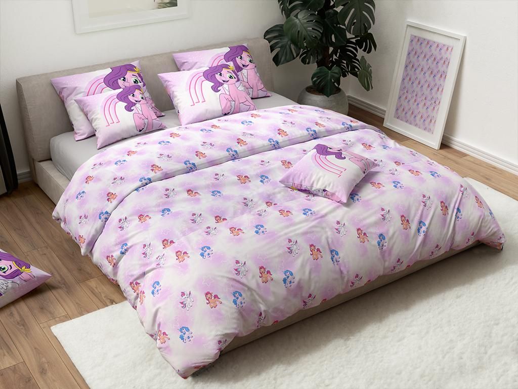 Dziecięca bawełniana pościel MY LITTLE PONY STARS biała Zdjęcie produktu 