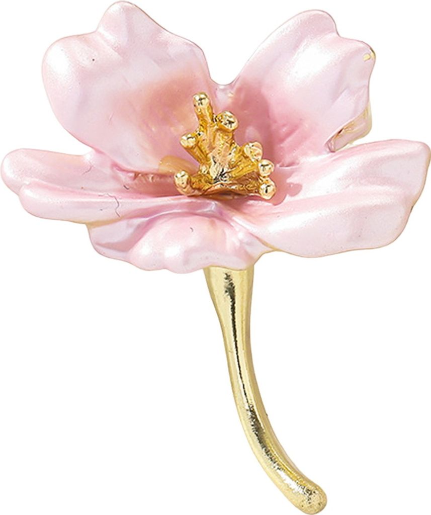 Brosche für Damen, tropfende Ölblume, Kirschblüte, rutschfest, verschleißfest, für Anzug, Mantel, Kragen, Hut, Schal, Dekoration, Kleidungsnad...