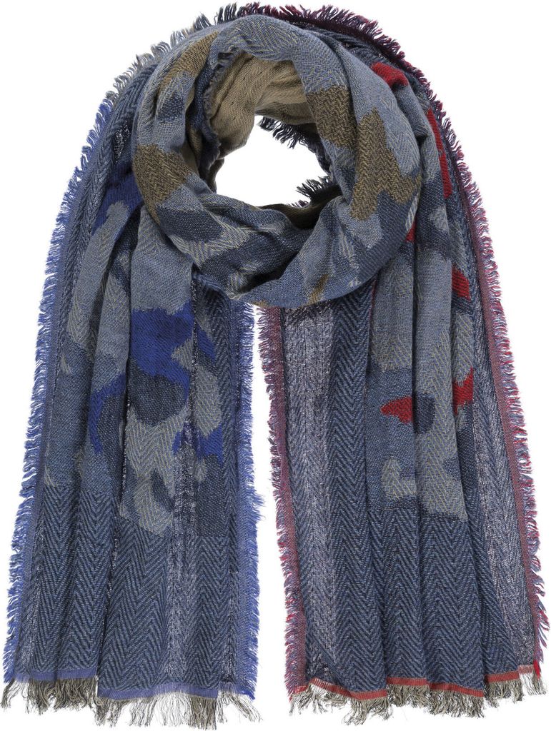Passigatti Schal Jacquard mit Tarnmuster inklusive Geschenkverpackung, Gr. ONESIZE