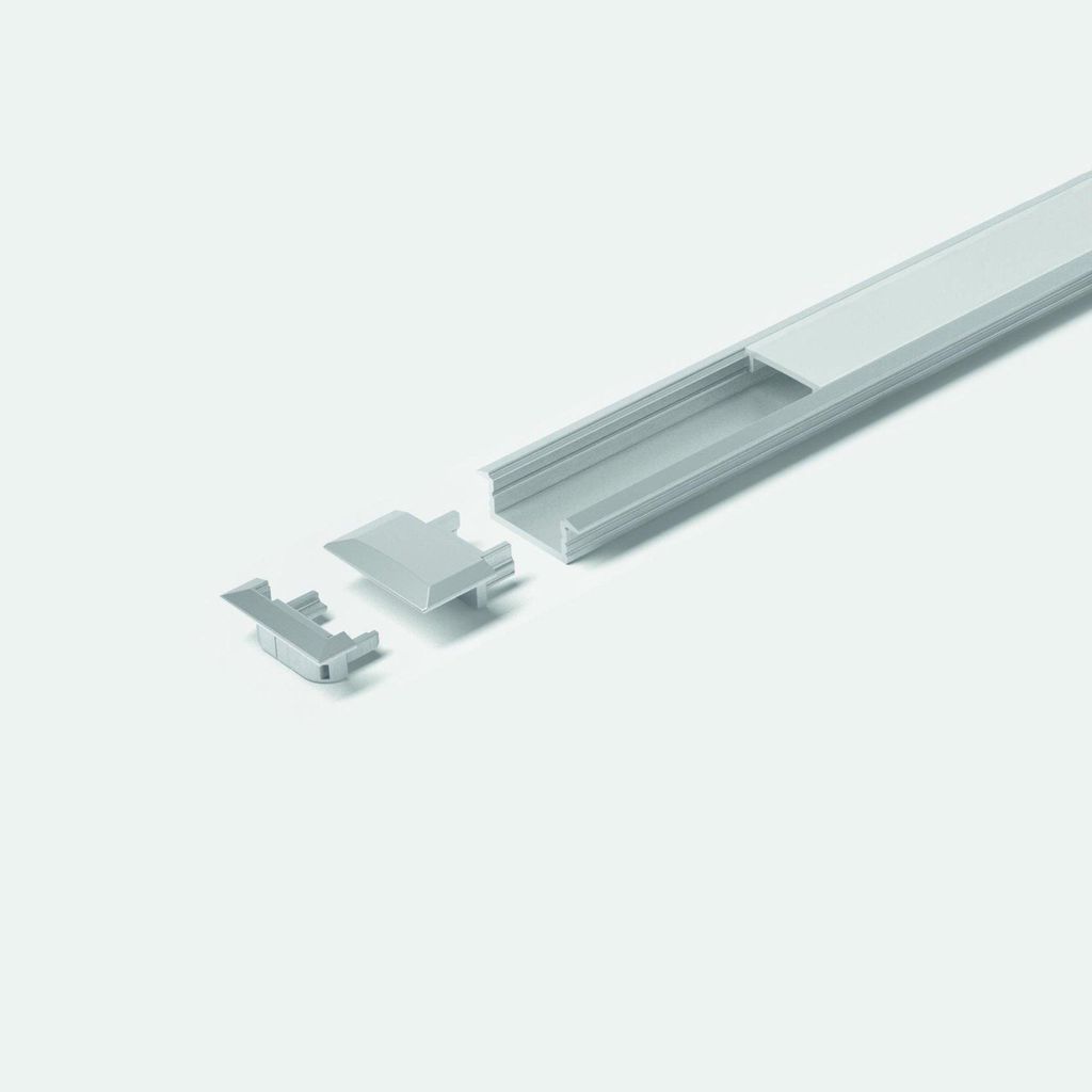 Channelline C Alu opal 10er Set L=3000 Alu-und Abdeckprofil