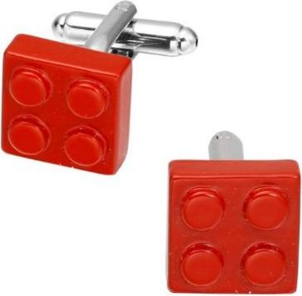 Rote Lego-Manschettenknöpfe Produktbild 