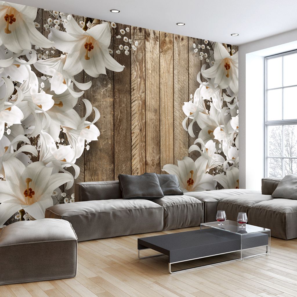 Basera Selbstklebende Fototapete Lilienmotiv f-C-0426-a-a, mit UV-Schutz, 245x175 cm