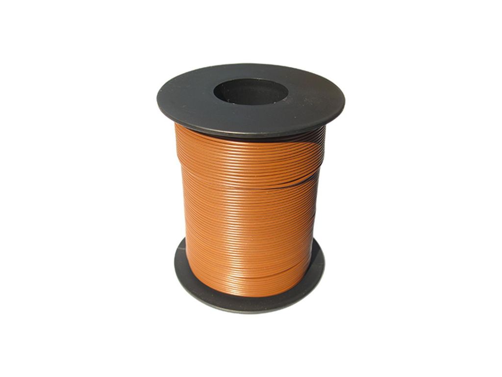 Schönwitz 50348 100 Meter Miniaturkabel Litze flexibel LIY 0,14mm² braun