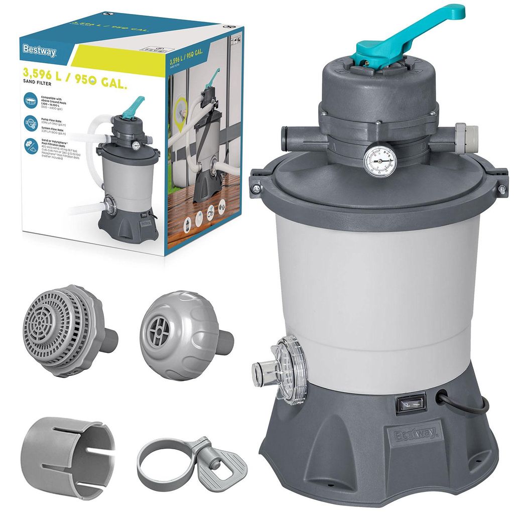 Bestway Sandfilteranlage 3596 l/h Poolfilter Produktbild 