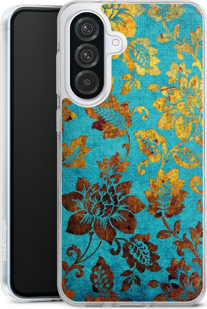 DeinDesign Handyhülle für Samsung Galaxy A56 5G Silikon Hülle Case Smartphone Schutzhülle Blumen Ornamente Vintage