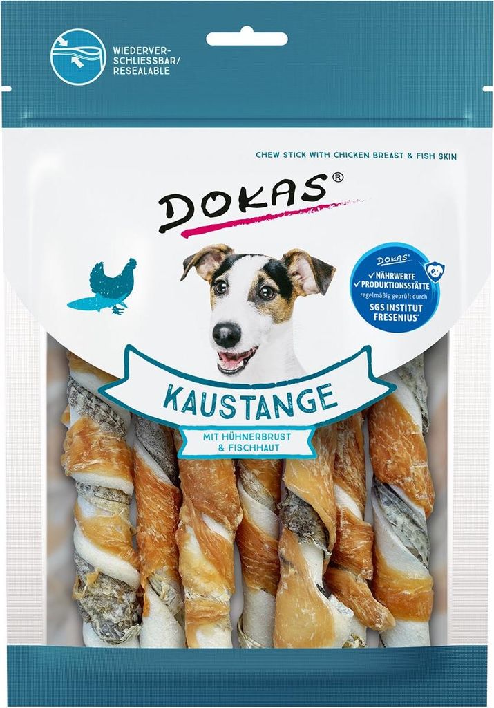 Dokas Kaustange mit Hühnerbrust & Fischhaut 170g Produktbild 