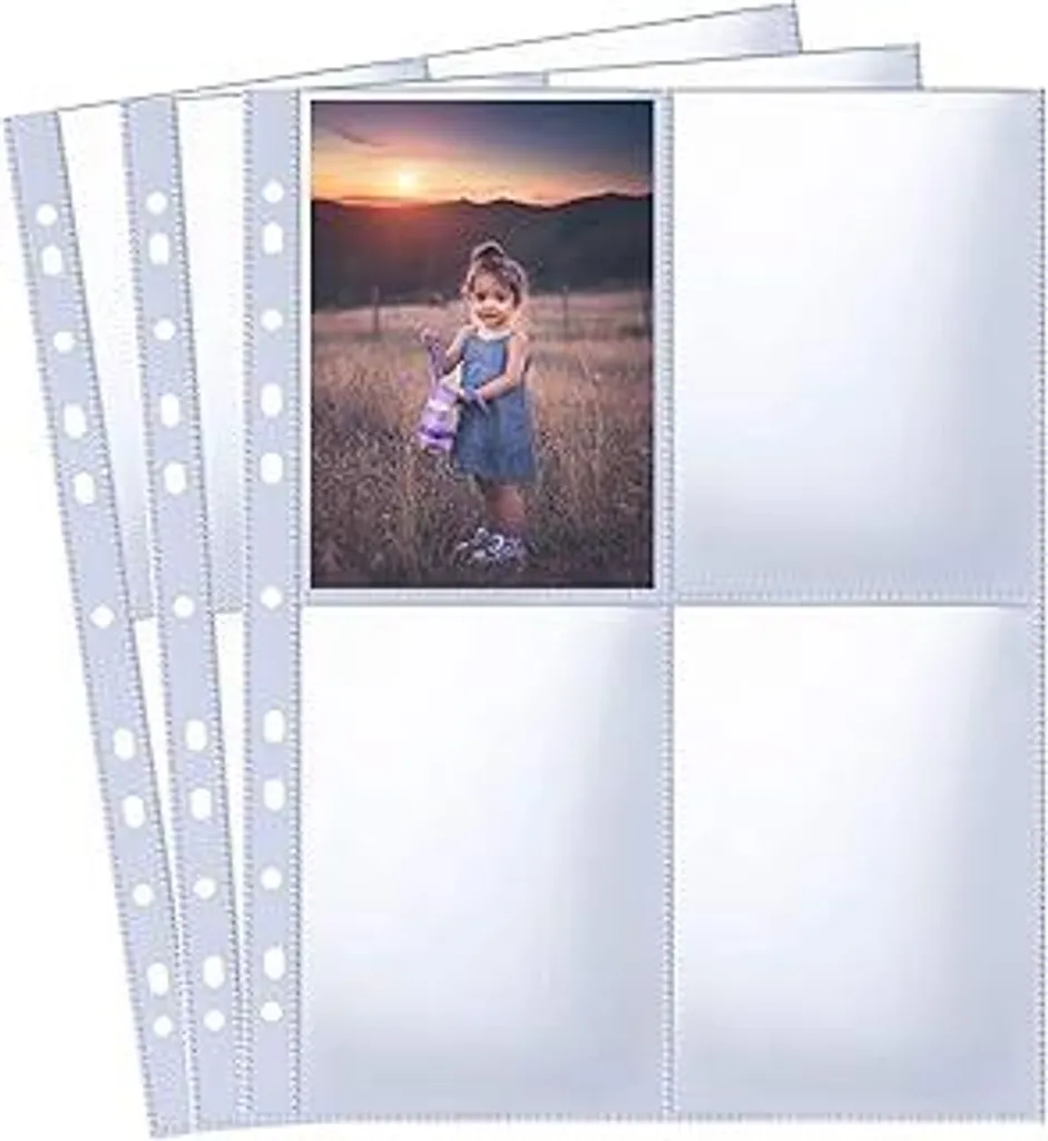 Maniche Trasparenti A4 per Cartoline e Foto - 240 Tasche (30 Pack)
