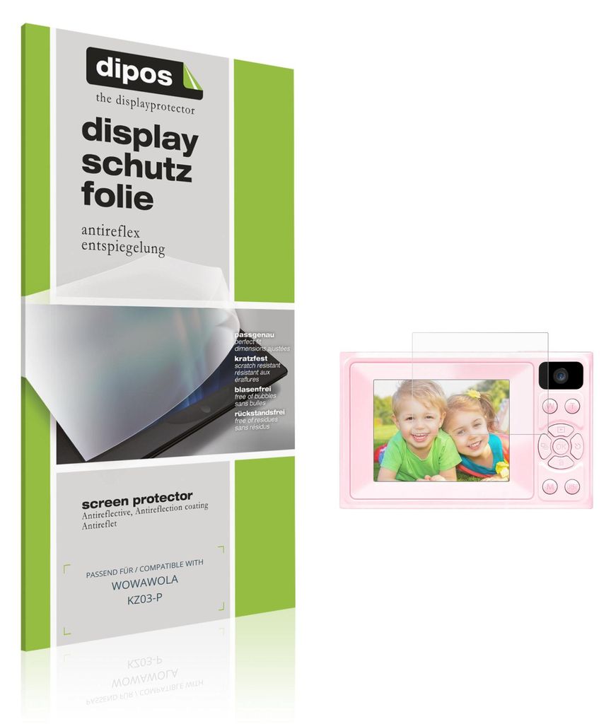 4x Schutzfolie für WOWAWOLA KZ03-P matt Displayschutzfolie Folie Display Schutz dipos