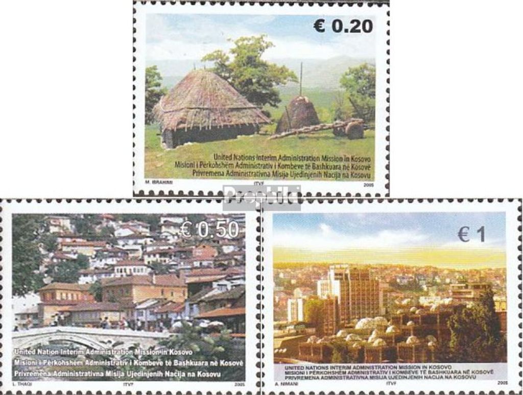 Briefmarken Kosovo 2005 Mi 35-37 (kompl.Ausg.) gestempelt Traditonelle Siedlungsformen