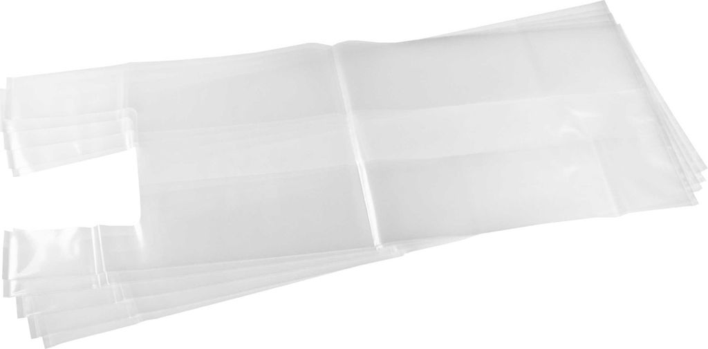 vhbw 5x Entsorgungsbeutel kompatibel mit Dustcontrol DC 2800, 2900, F 2500, F 2800, 2500, 2700 Staubsauger - 40cm x 28cm farblos