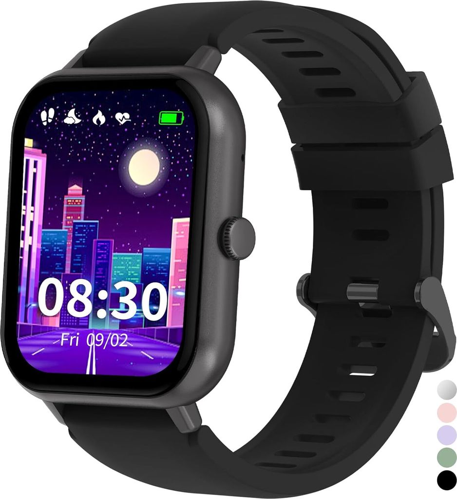 Kinderuhr Herzfrequenz Schlaf Schrittzähler Wecker Sport Spiel IP68 Wasserdicht Fitness Tracker Fitnessuhr Kinder Uhr Smart Watch Kids für Teenager