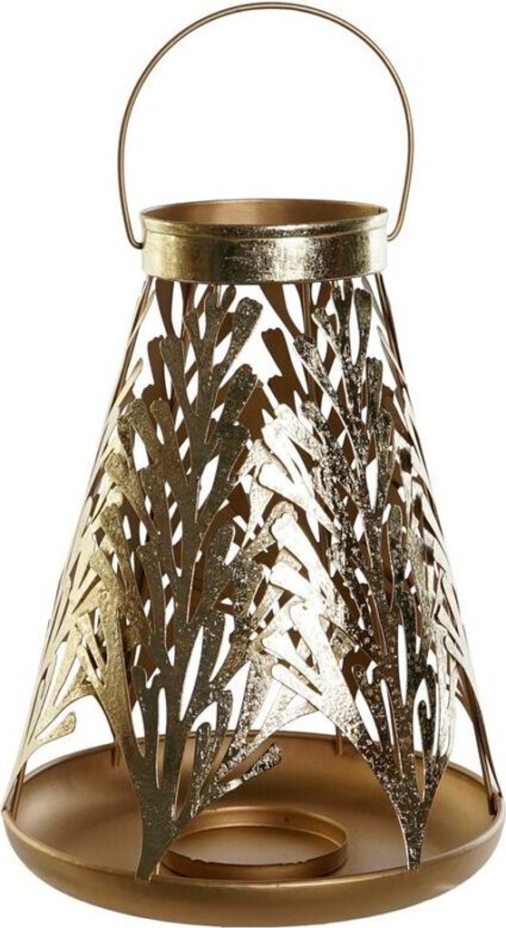 DKD Home Decor Dorado Metall-Leuchtturm 25 x 25 x 42 cm