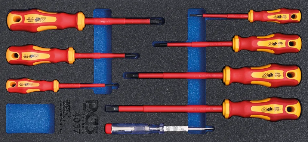 Set Giraviti Elettricista VDE 8 Pz per Carrello | Alta Qualità CrV