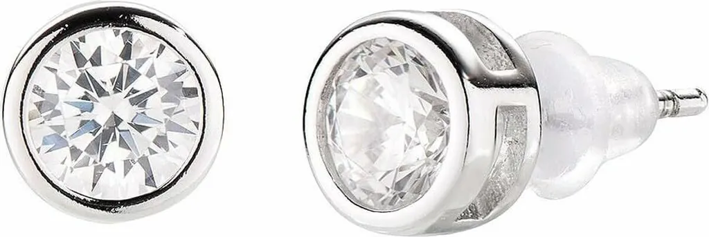 Boucles d'oreilles Amen ELPT50BB légères et hypoallergéniques en argent