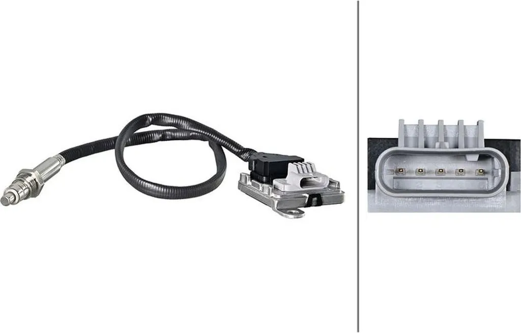 Capteur NOx HELLA M20X1,5 à 5 pôles pour PEUGEOT 3008 câble 490 mm