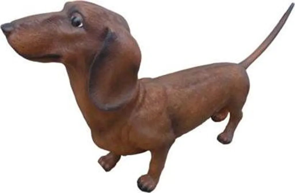 Sculpture chien moderne 78 cm pour meubler un espace vide avec élégance