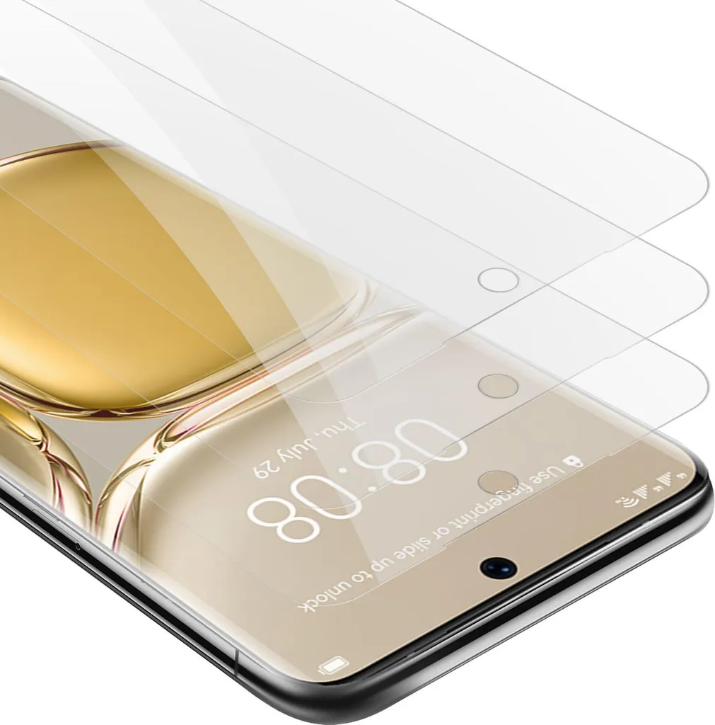 Cadorabo 3x proteggi schermo blindato per Huawei P50 PRO in vetro temperato trasparente
