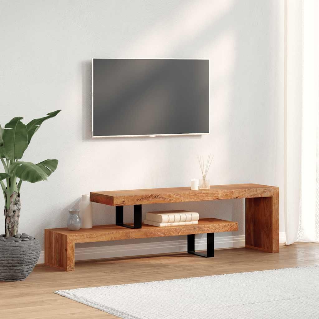 vidaXL Armoire TV en bois massif d'acacia Image du produit 