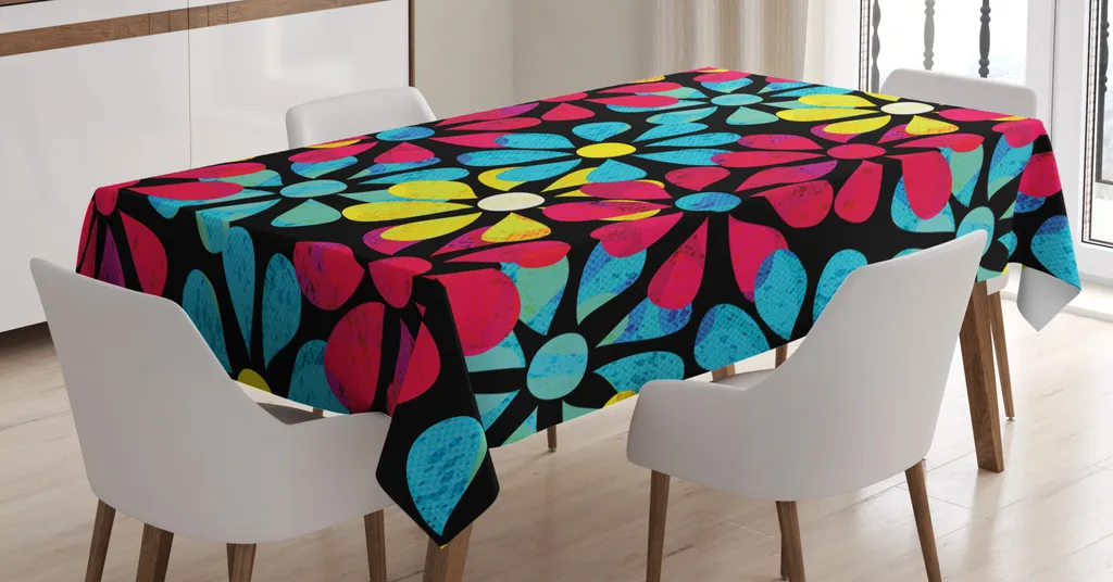 Pago Poco Tovaglia Rettangolare Misura 140x240cm. 100% COTONE Disegno