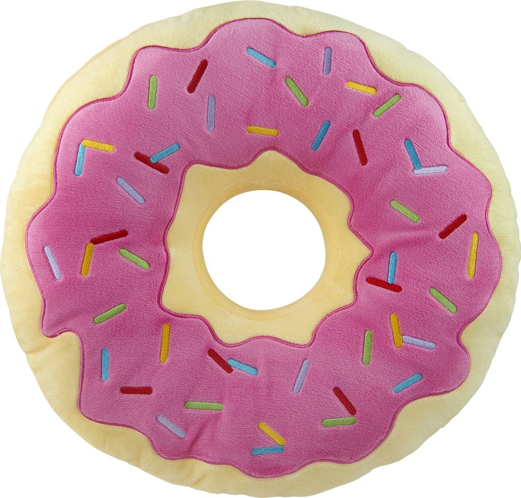 Donut Kissen - Plüsch Dekokissen Zierkissen rundes Produktbild 