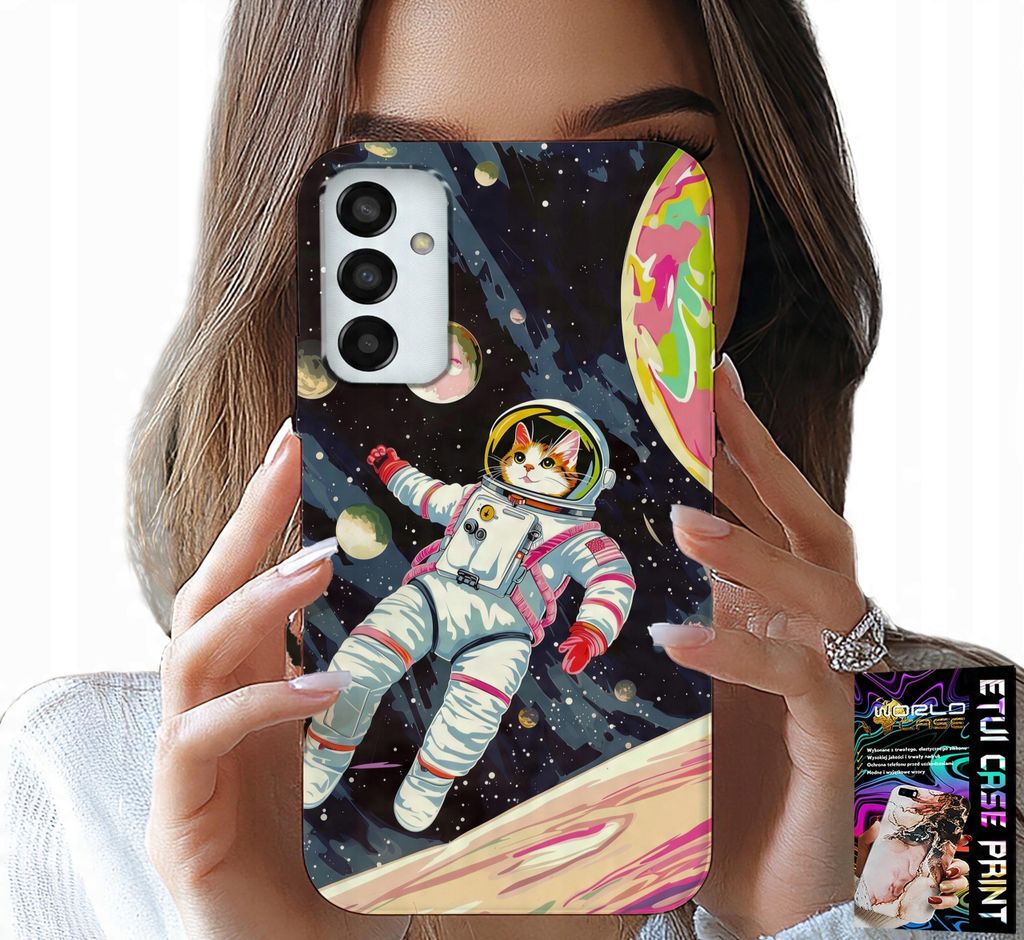 Fall Für Samsung Galaxy M13 4G - Katze Astronaut Raum Katze Fall