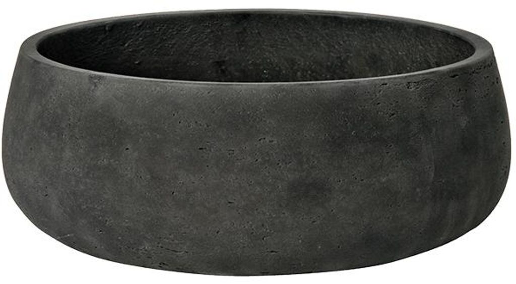 Keramische plantenpot, kleur grijs-zwart, diameter 29 cm, Productafbeelding 