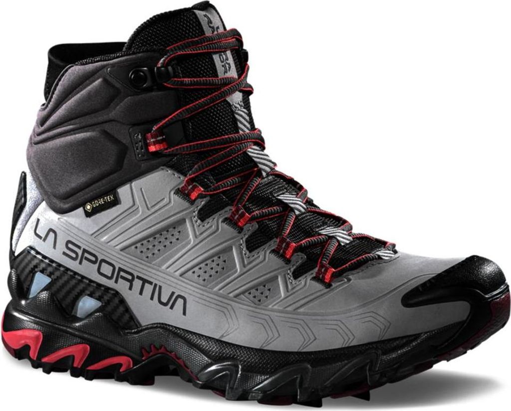 Ultra Raptor II Mid Leather Woman GTX, Cloud/Redwood, 37.5, Mountain Hiking, Footwear, Mid Cut, Woman - La Sportiva