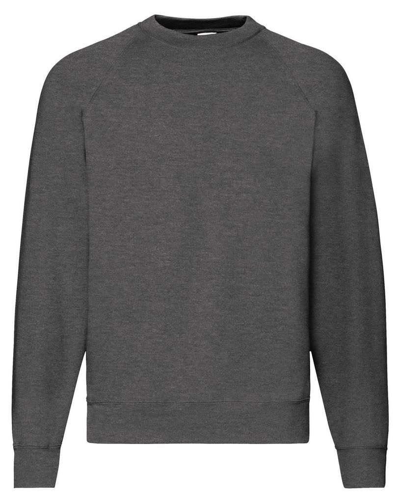 Fruit of the Loom - "Classic" Pullover für Herren Raglanärmel FK2837 (XXL) (Dunkles Grau)
